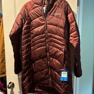 Columbia Women's Maroon Puffer Jacket NWT